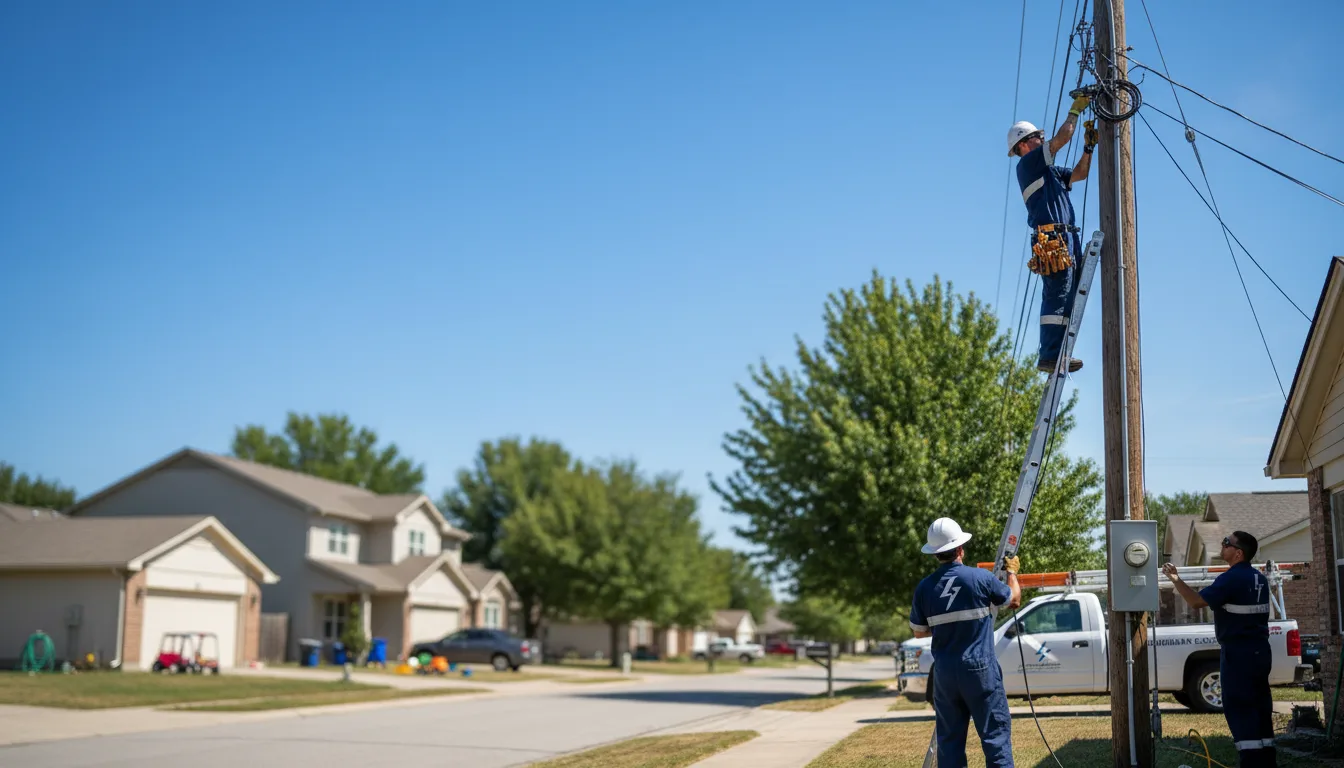 Residential electrician providing installation services in Richland, TX